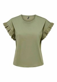 ONLY ONLIRIS EMB  - T-shirt con stampa - aloe