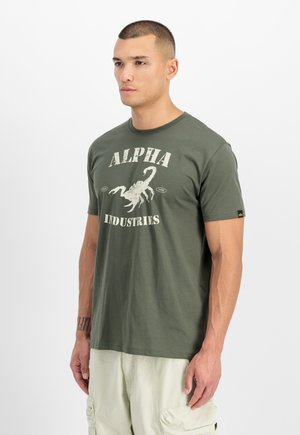 SCORPION - Tricou cu imprimeu - dark olive