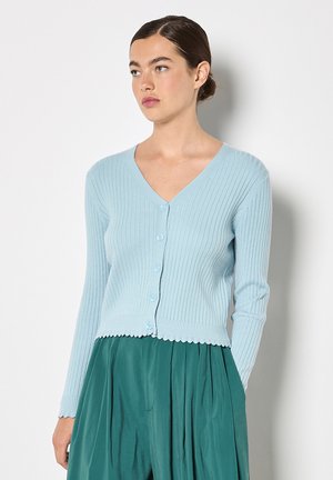 SCALLOPED - Strickjacke - blue