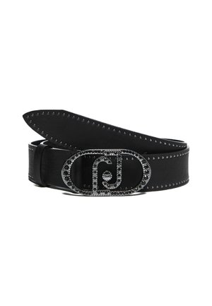 WITH LOGO BUCKLE - Cintura - black