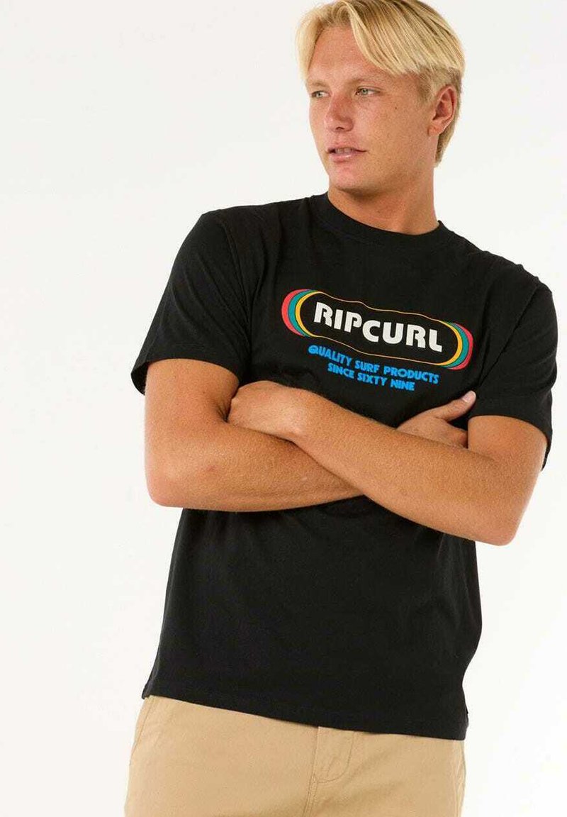 Rip Curl T-shirt con stampa - black