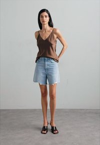 Agolde STELLA - Denim shorts - dark blue
