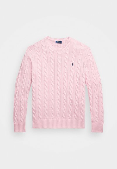 Polo Ralph Lauren Big & Tall CABLE KNIT COTTON JUMPER - Pulóver - carmel pink