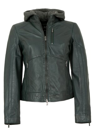 Lederjacken24 FRANCIS - Lederjacke - dunkelgrün