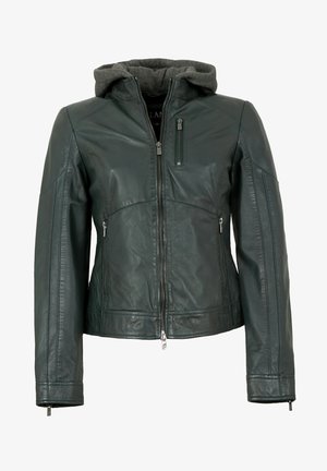 Lederjacken24, FRANCIS - Lederjacke - dunkelgrün