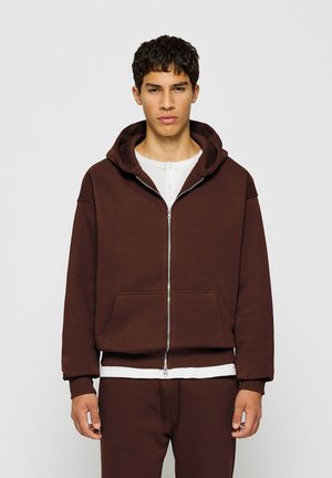 BASIC ZIP - Sweatjacke - brown
