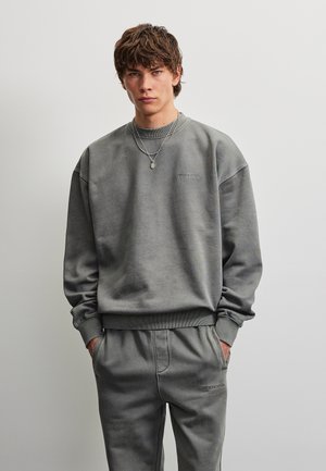 Pegador, LOGO OVERSIZED SWEATER UNISEX - Felpa - vintage grey/grey