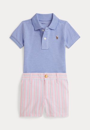 OXFORD POLO SHIRT & STRIPED SHORT 0-2Y - Polosärk - harbor island blue