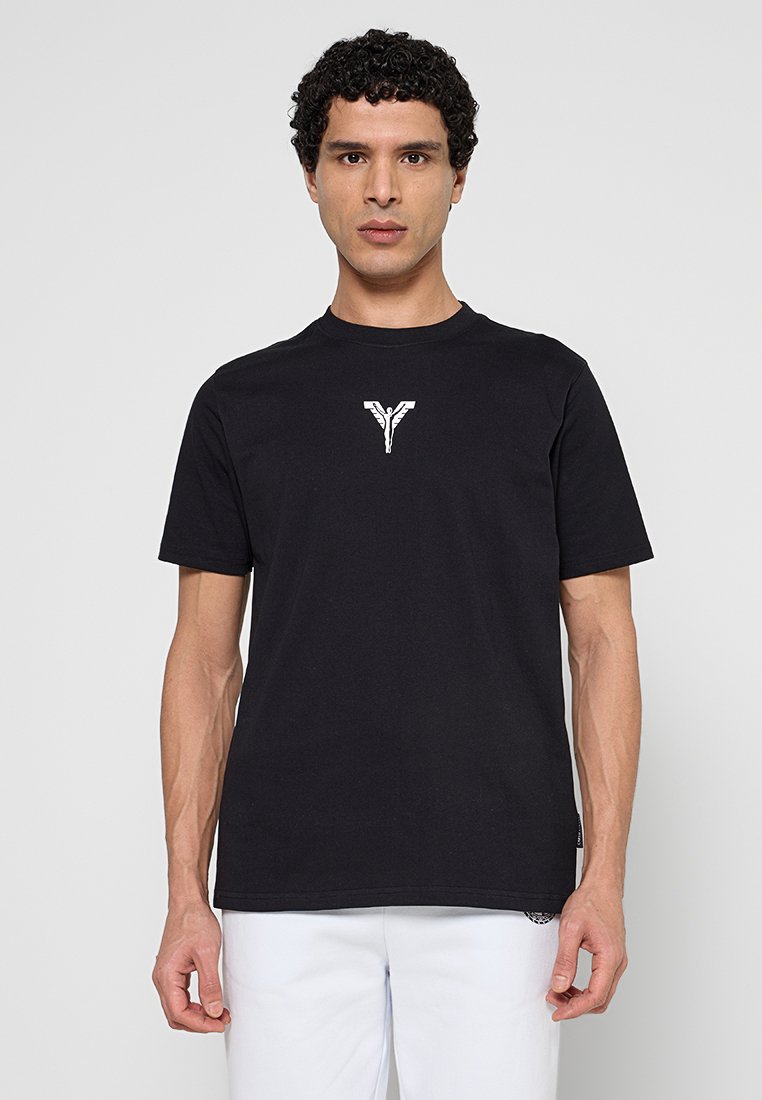 carlo colucci T-shirt print zwart