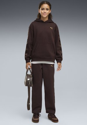 Puma, ESSENTIALS TAPE RELAXED HOODIE - Huppari - chocolate fondue