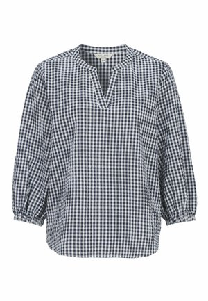 SMALL CHECKED IN SEERSUCKER - Pusero - blue