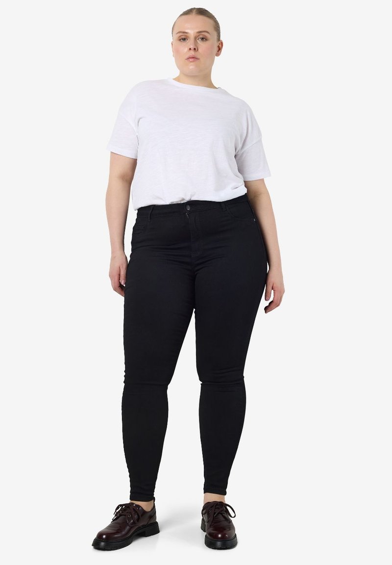 Noisy May NMCALLIE SKINNY JEANS Jeggings black denim/blue