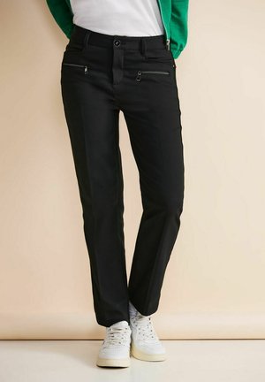 CASUAL FIT - Broek - schwarz