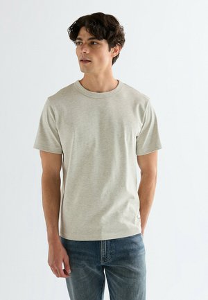 SHORT SLEEVE SS TEE SOLID RELAXED FIT - T-shirt basic - oat mel