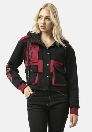 HOODIE - Sweat zippé - schwarz