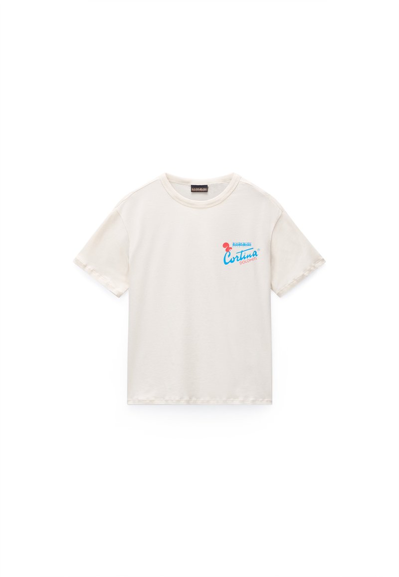 Napapijri ADIGE UNISEX - Trükipildiga T-särk - beige