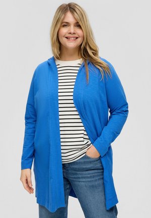 s.Oliver MIT FLAMMGARNSTRUKTUR - Cardigan - royalblau