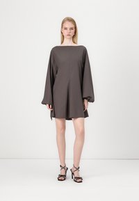 Weekday - NILE DRESS - Shirt dress - dark mole Thumbnail Image 1