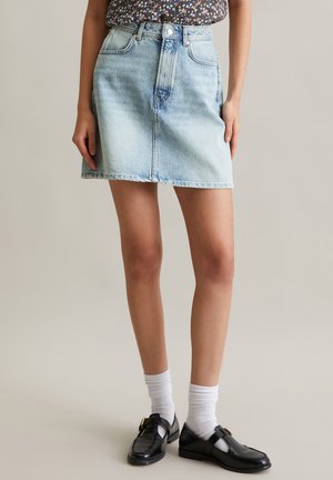 SHAPED FIT, MINI LENGTH - A-Linien-Rock - light blue