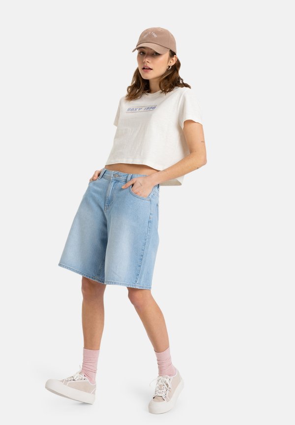 MAGIC SWELL CROP - Print T-shirt - egret4