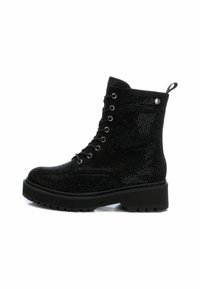 XTI Botines con cordones - black
