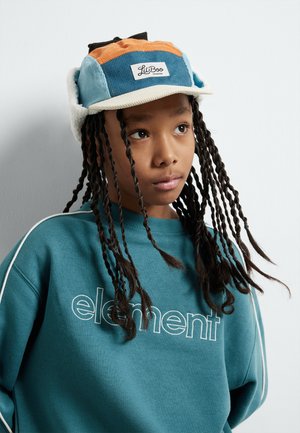 CORDUROY BLOCK 5 PANEL  EARS UNISEX - Huer - blue/orange