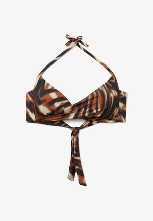 Calzedonia, SAVAGE SHADES TRIANGLE - Bikini-Top - brown
