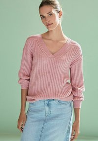 Next V NECK - Pulóver - blush pink