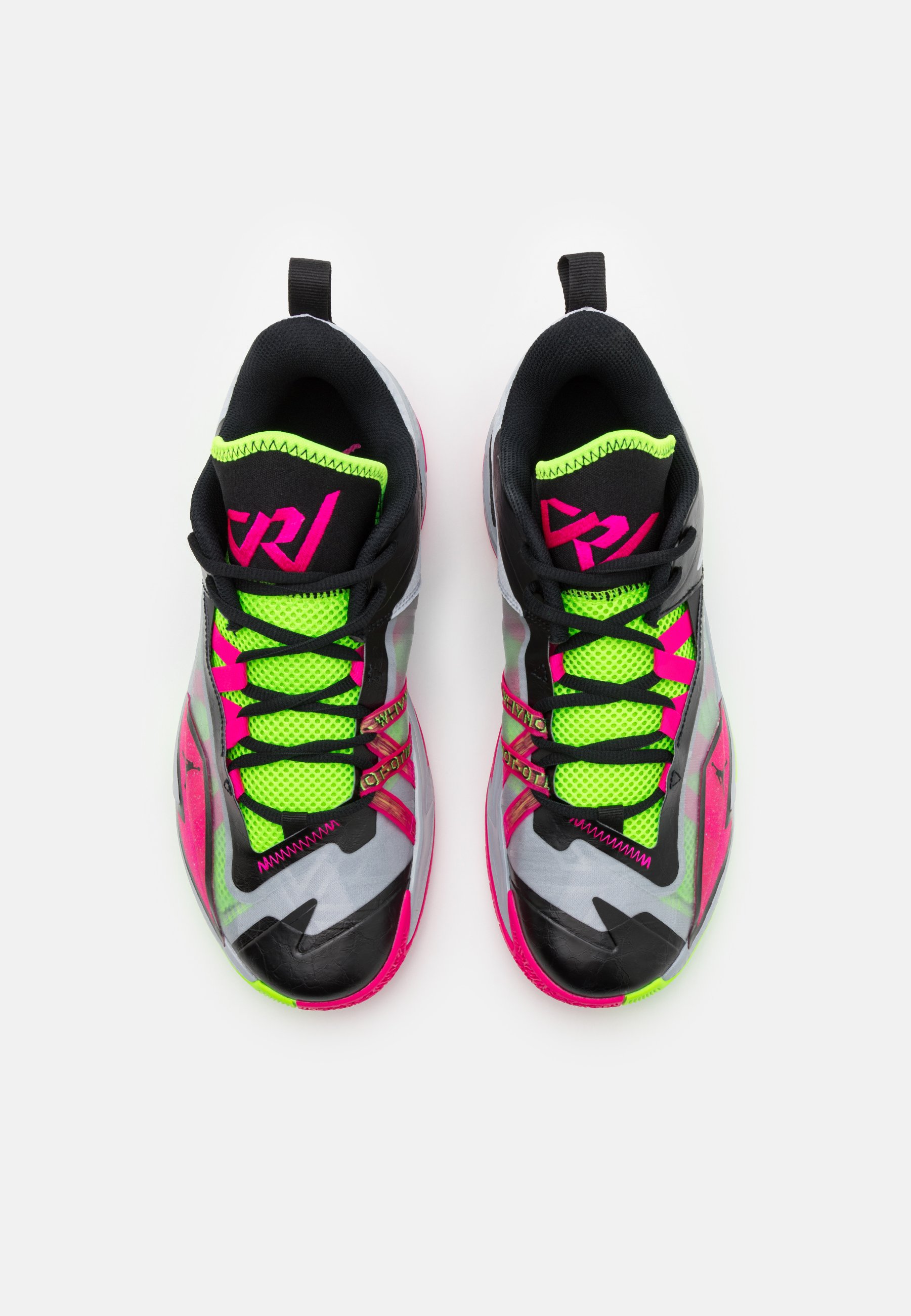 Jordan ONE TAKE 3 - Zapatillas de baloncesto - wolf grey/pink  prime/electric green/gris - Zalando.es