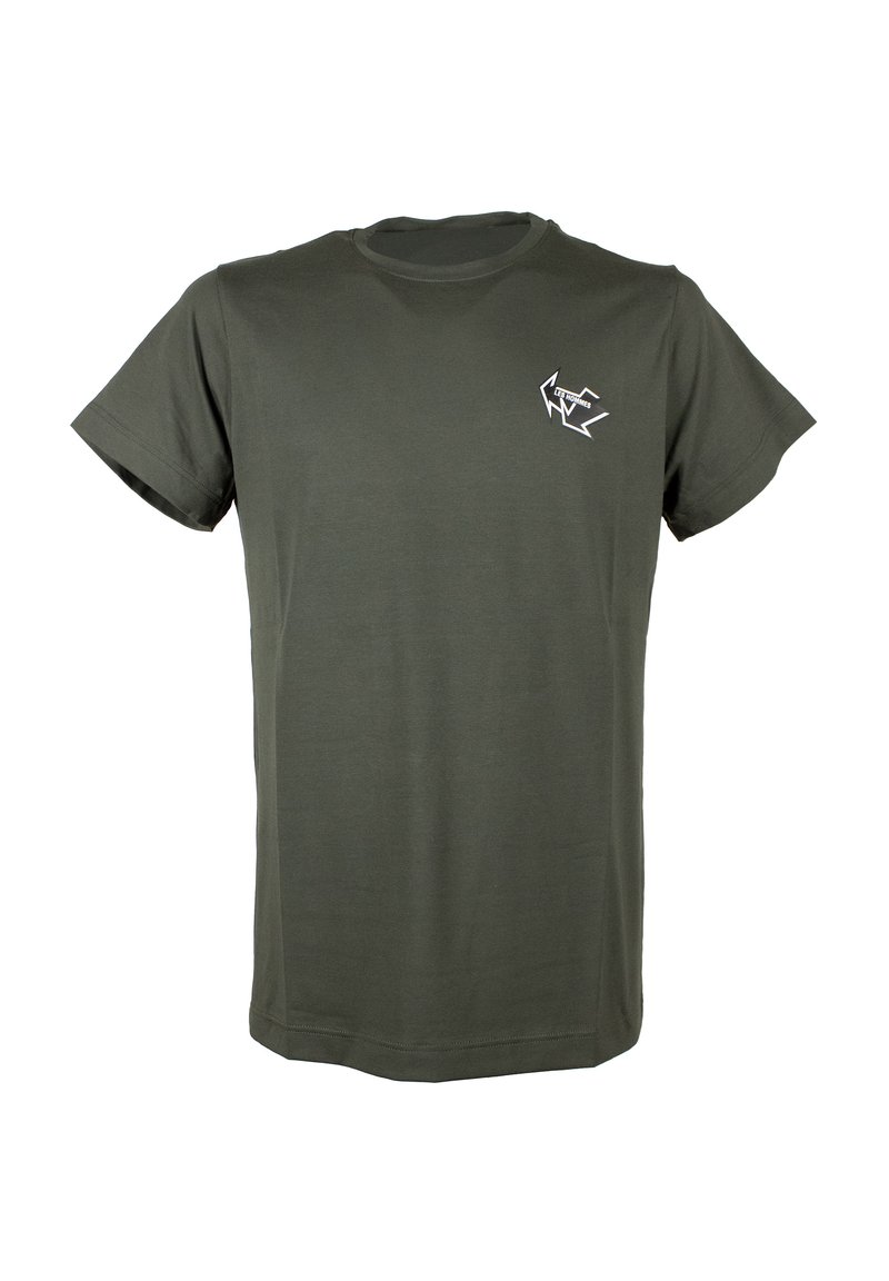 LES HOMMES Print T-shirt - khaki
