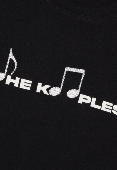 The Kooples À SÉRIGRAPHIE MANCHES COURTES - T-shirt imprimé - black washed