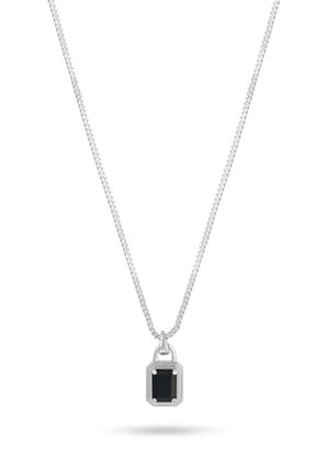 SOLITAIRE PENDANT ONYX UNISEX - Collana - silver-coloured
