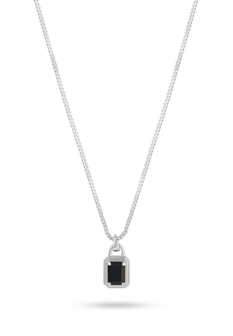 Common Lines SOLITAIRE PENDANT ONYX UNISEX - Halskette - silver-coloured