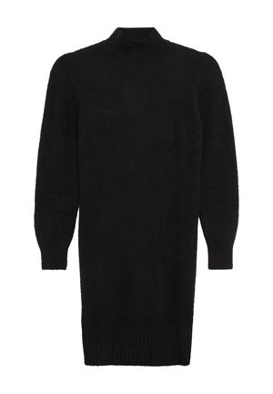 KURZES - Gebreide jurk - schwarz