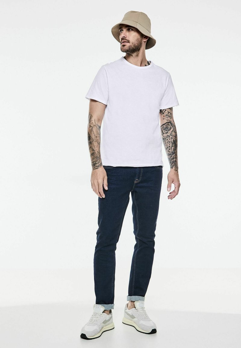 Street One MEN FLAMMGARN - Jednoduché tričko - weiß