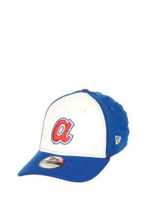 New Era ATLANTA BRAVES  MLB 25TH ANNIVERSARY SIDEPATCH TWO TONE ROYAL 39THIRTY STRETCH - Cap - weiss
