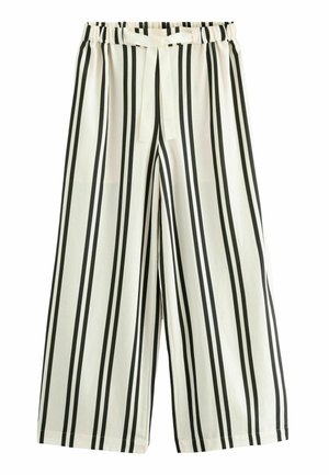 Broek - black white stripe