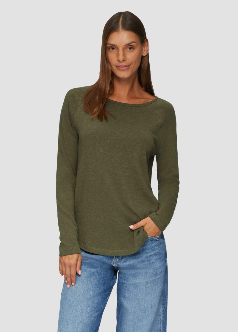 s.Oliver Langarmshirt - olivgrün