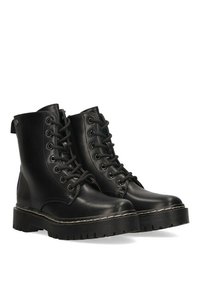 ETIKA Botines con cordones - black