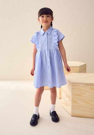 Next, REGULAR FIT - FRILL   - Robe chemise - blue
