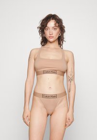 Calvin Klein Underwear UNLINED BRALETTE REIMAGINED HERITAGE - Corpete - clay