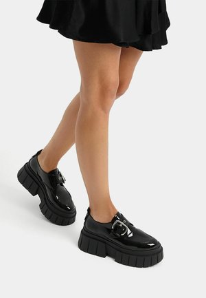 Bershka Zapatos sin cordones - black