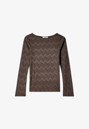 NA-KD, PLEATED - Longsleeve - brown