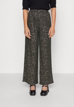 ONLPELLA FOIL PANT PTT - Pantalon classique - black