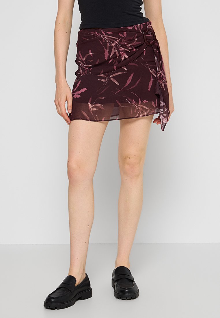 CLAUDIE PIERLOT Minirok bordeauxrood