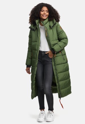 KRISTALLBLUME - Vinterfrakke - pine olive