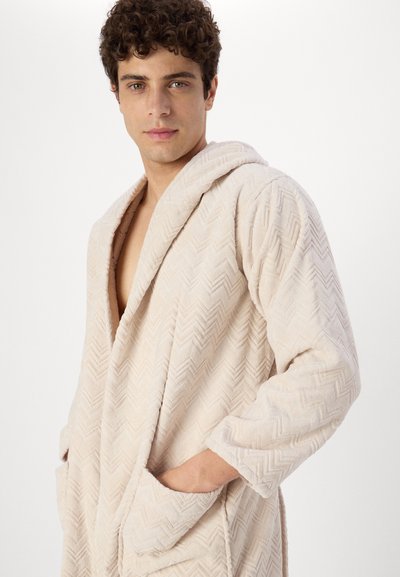 Missoni CHALK HOODED BATHROBE UNISEX - Badekåpe - natural