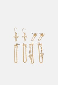 PCSNALLE EARRINGS 4 PACK - Brincos - gold-coloured