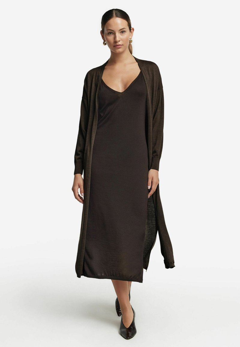 dark brown jumper dress Falconeri ULTRAFINE - - braun fondente melange/dark Chocolate brown Color:MARINE OMBRE HARD-TAGGED-TW-10.06.25 Arkansas is pleased to Dadaria Jumper Dresses for