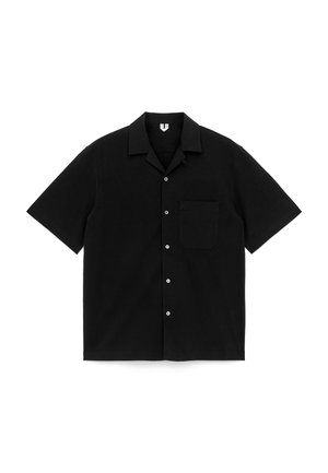 ARKET, ARKET SEERSUCKER RESORT SHIRT - Overhemd - black